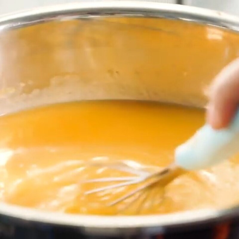 Bước 3 Nấu pudding dưa lưới Trà sữa dưa lưới pudding