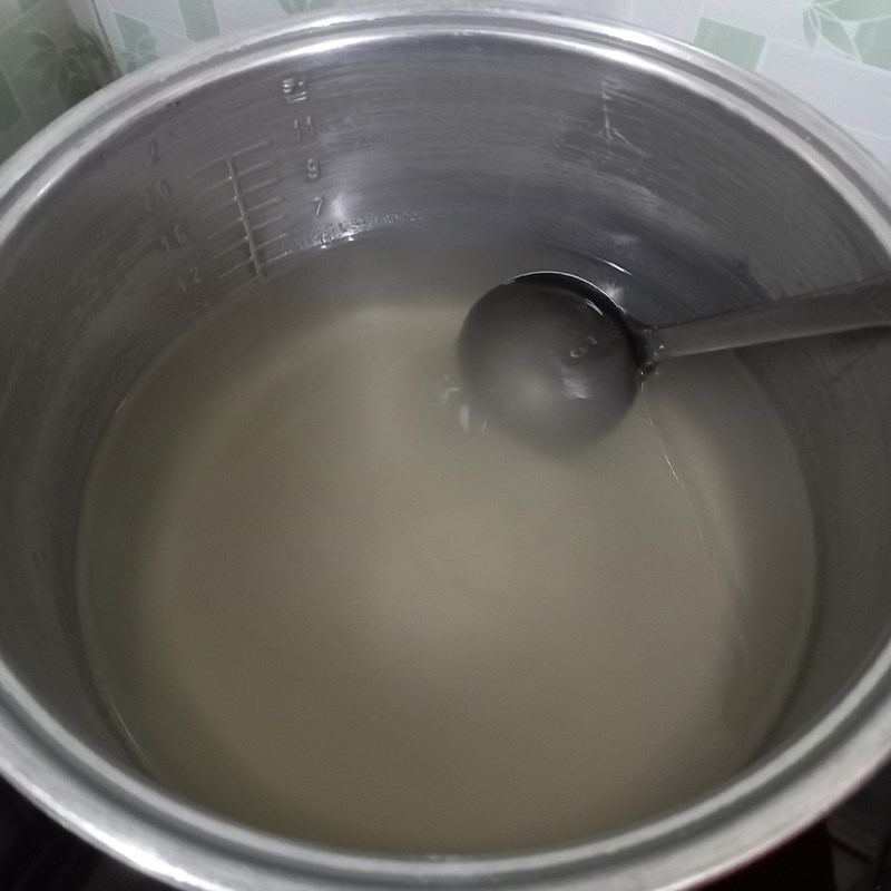 Bước 2 Nấu rau câu Rau câu cà phê cốt dừa