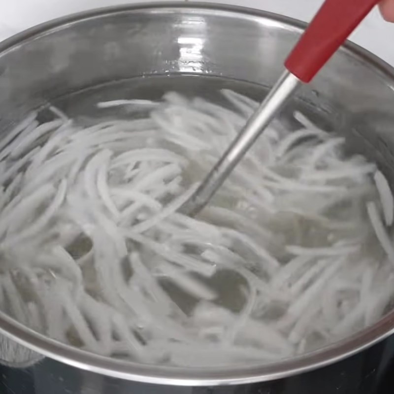 Bước 3 Nấu rau câu dừa Rau câu dừa sợi