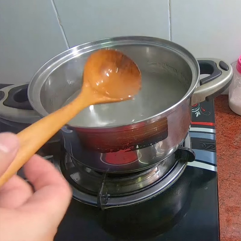 Bước 3 Nấu rau câu dừa và nước cốt dừa Rau câu dừa sợi nước cốt dừa