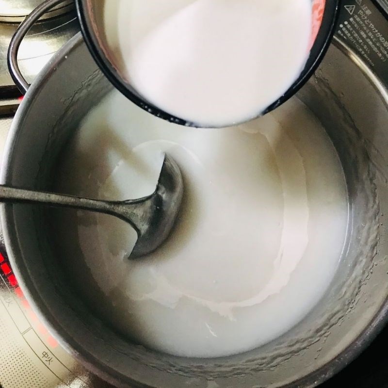 Bước 3 Nấu rau câu nước cốt dừa Rau câu lá dứa nước cốt dừa (công thức được chia sẻ từ người dùng)