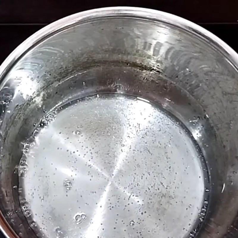 Bước 3 Nấu sữa Sinh tố rau má đậu xanh sầu riêng