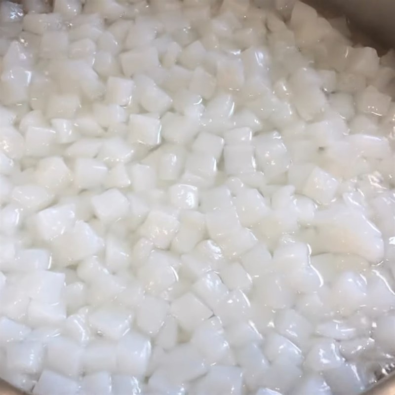 Bước 3 Nấu thạch dừa thô Thạch dừa thô