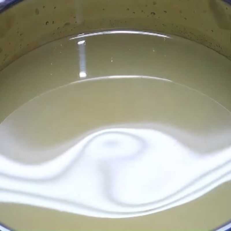 Bước 1 Ngâm bột rau câu Rau câu nhiều màu sắc