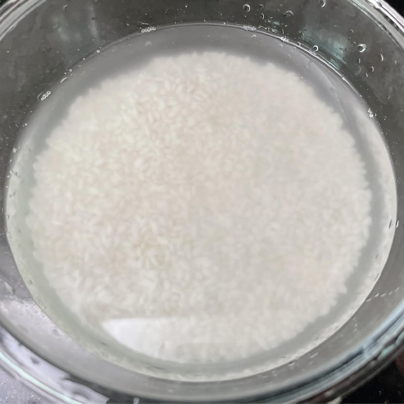 Bước 1 Ngâm đậu và nếp Chè đậu đỏ với nếp