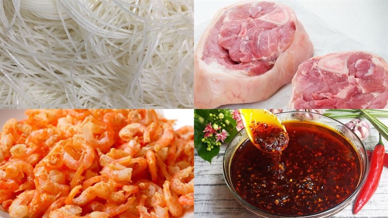 Nguyên liệu món ăn 3 cách nấu hủ tiếu giò heo
