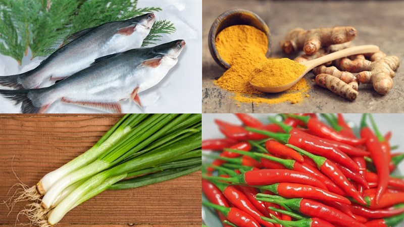 Nguyên liệu món ăn cá basa kho nghệ