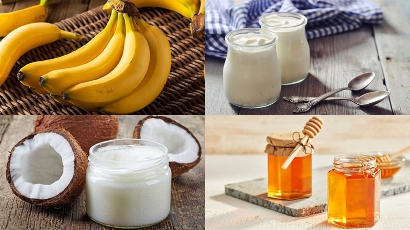 Nguyên liệu món ăn kem chuối sữa chua