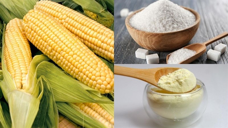 Nguyên liệu món ăn rau câu bắp