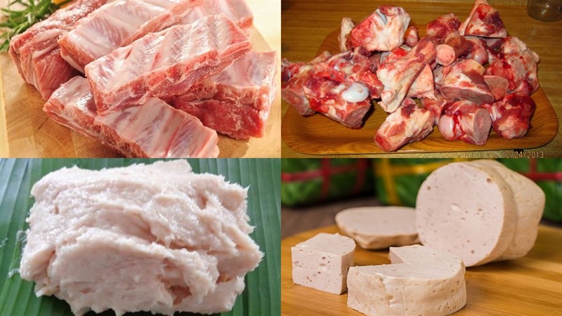 Nguyên liệu món ăn bún mọc