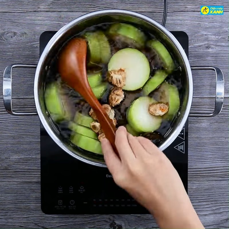 Bước 2 Nấu nguyên liệu Sâm bí đao
