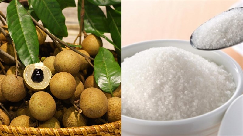 Nguyên liệu món ăn nhãn ngâm đường