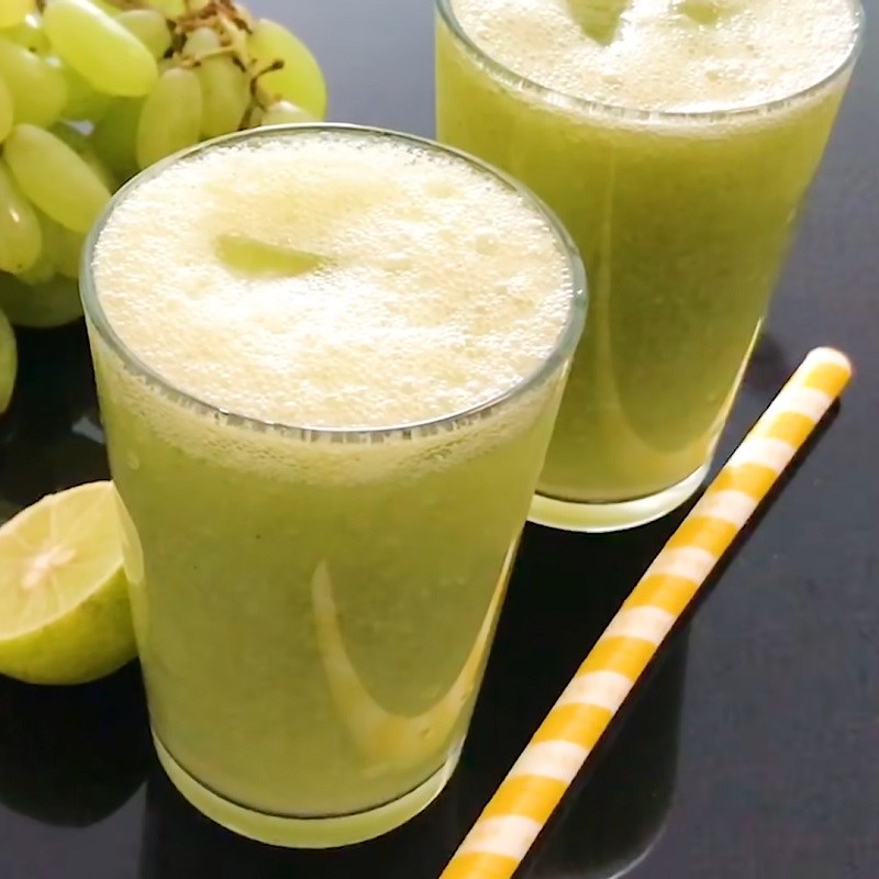 Bước 3 Thành phẩm Sinh tố nho xanh