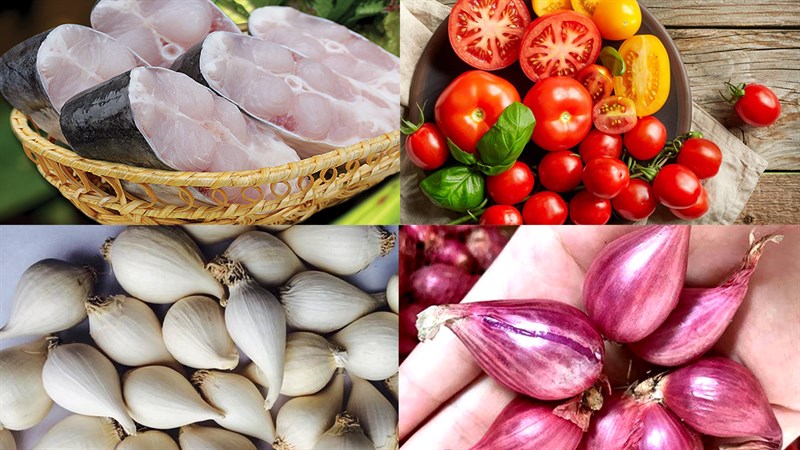Nguyên liệu món ăn cá basa kho cà chua