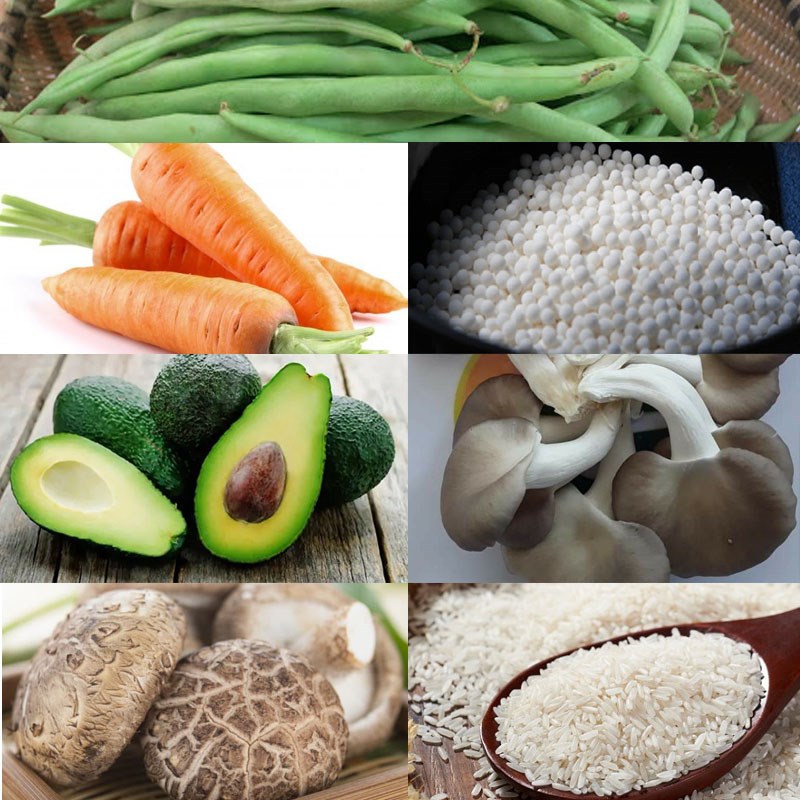 Nguyên liệu món ăn cháo bơ thập cẩm chay