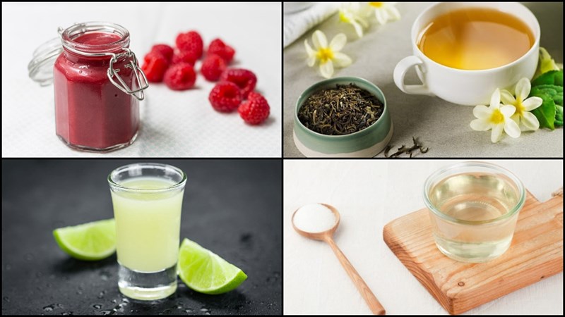 Nguyên liệu món ăn kitkat phúc bồn tử đá xay, cam đá xay phúc bồn tử, chanh đá xay phúc bồn tử