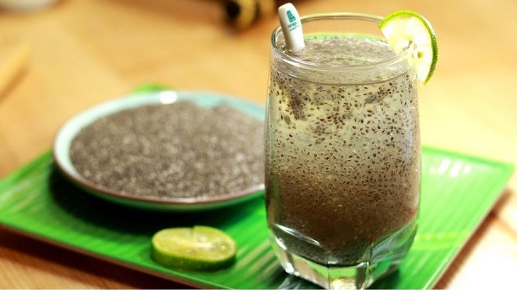 Nước chanh sả hạt chia