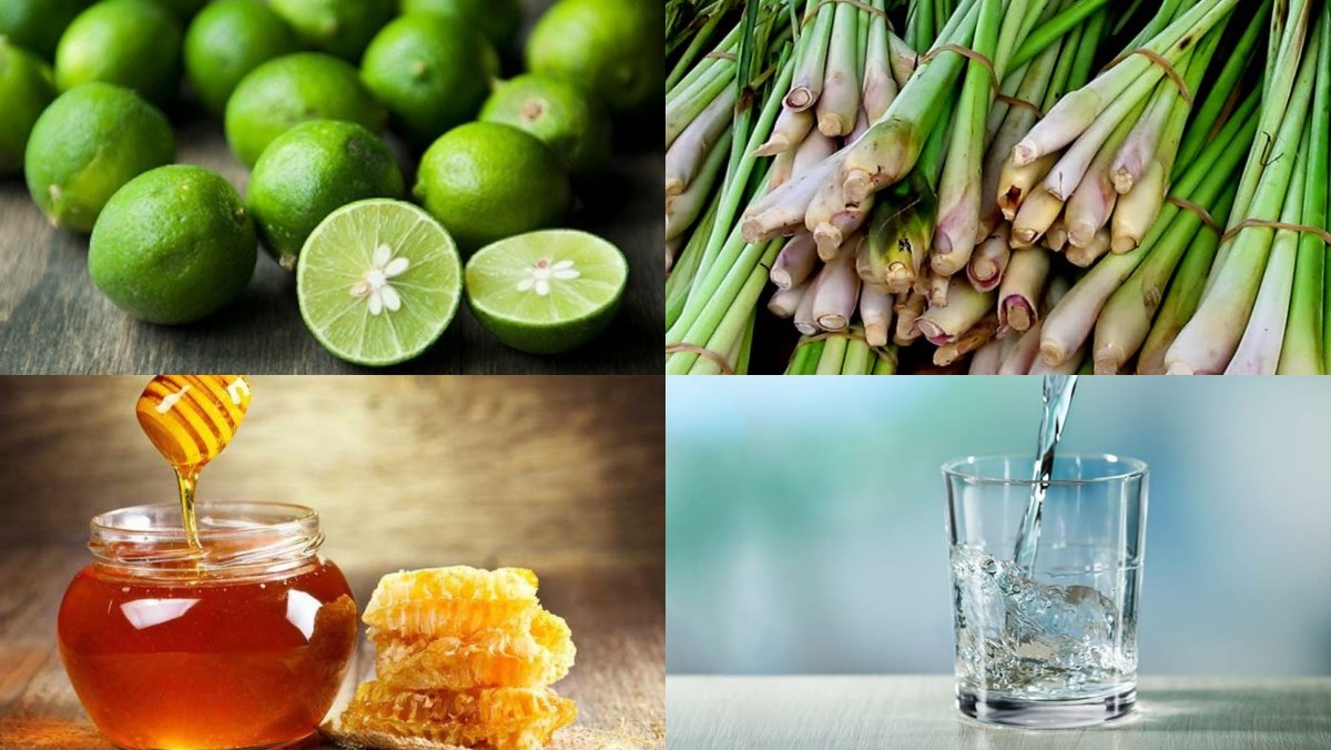 Nguyên liệu món ăn thức uống từ sả tắc và mật ong