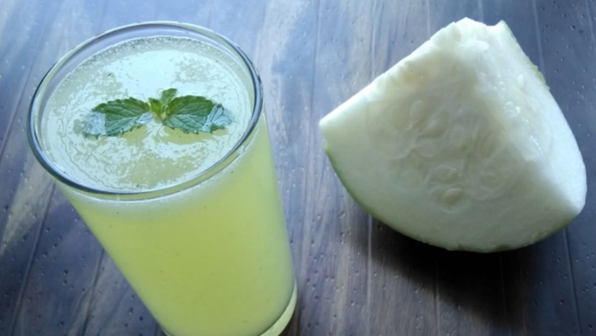 Nước ép bí đao bạc hà