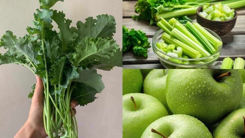 Nguyên liệu món ăn nước ép cải kale