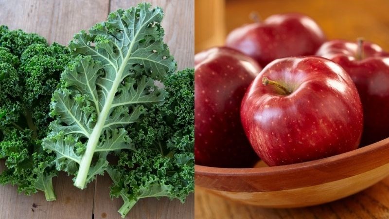 Nguyên liệu món ăn nước ép cải kale