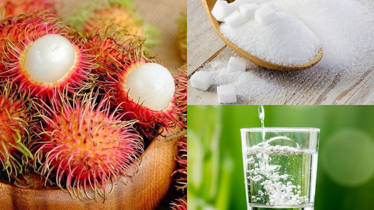 Nguyên liệu món ăn nước ép chôm chôm