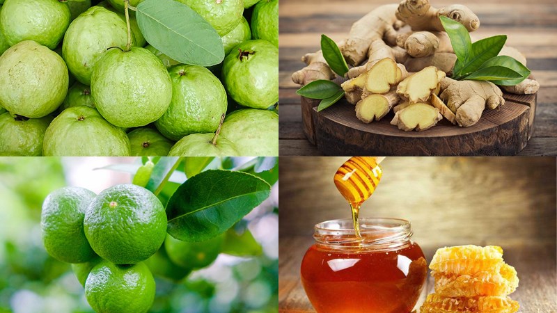 Nguyên liệu món ăn nước ép ổi
