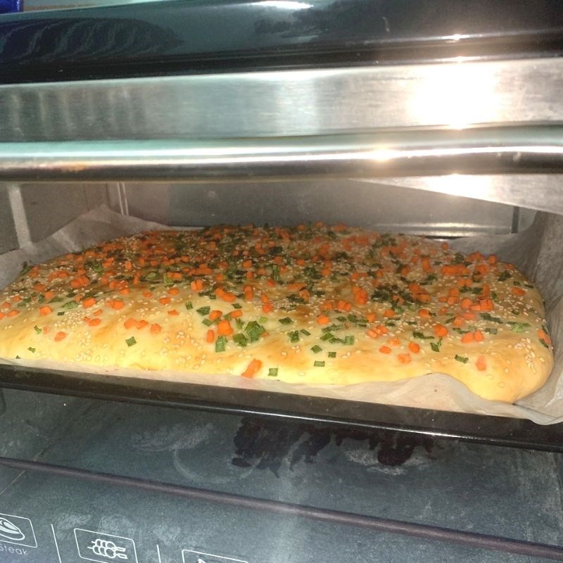 Bước 7 Nướng bánh Bánh mì cuộn chà bông sốt trứng gà
