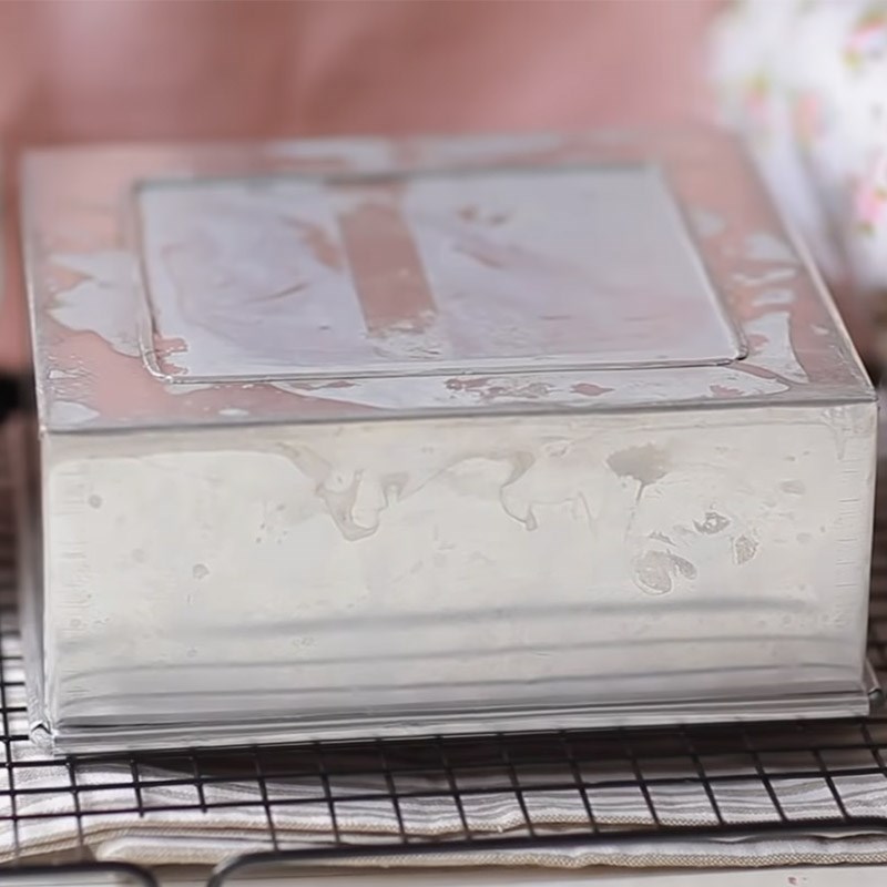 Bước 3 Nướng bánh Bánh mousse việt quất sữa chua