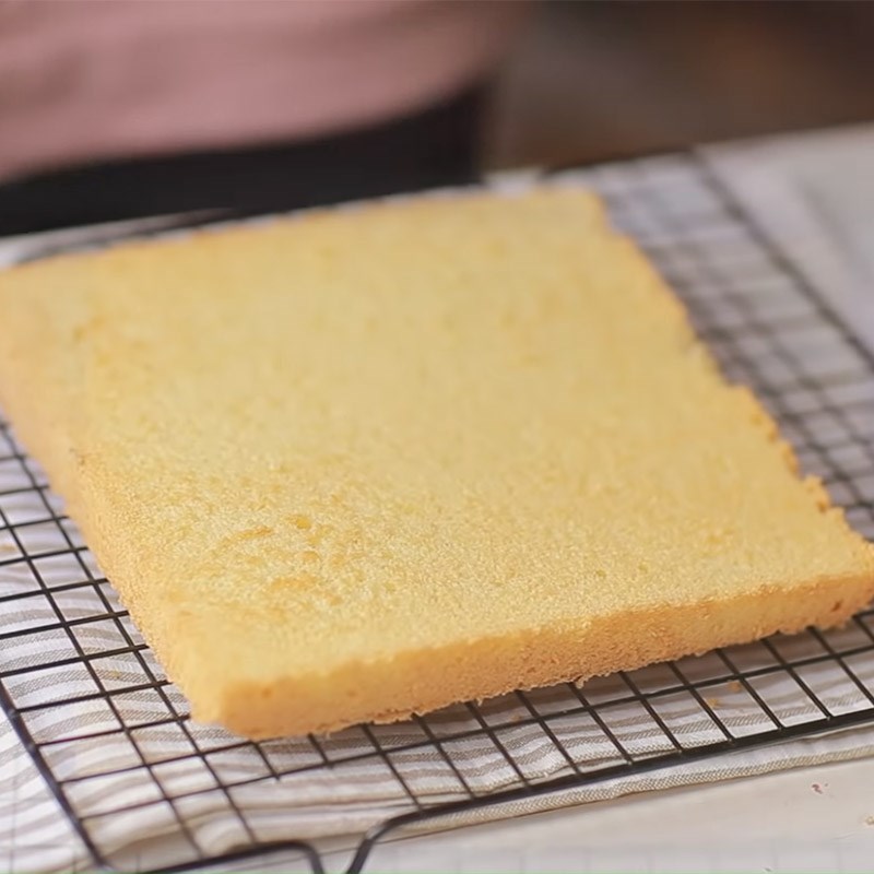 Bước 3 Nướng bánh Bánh mousse việt quất sữa chua