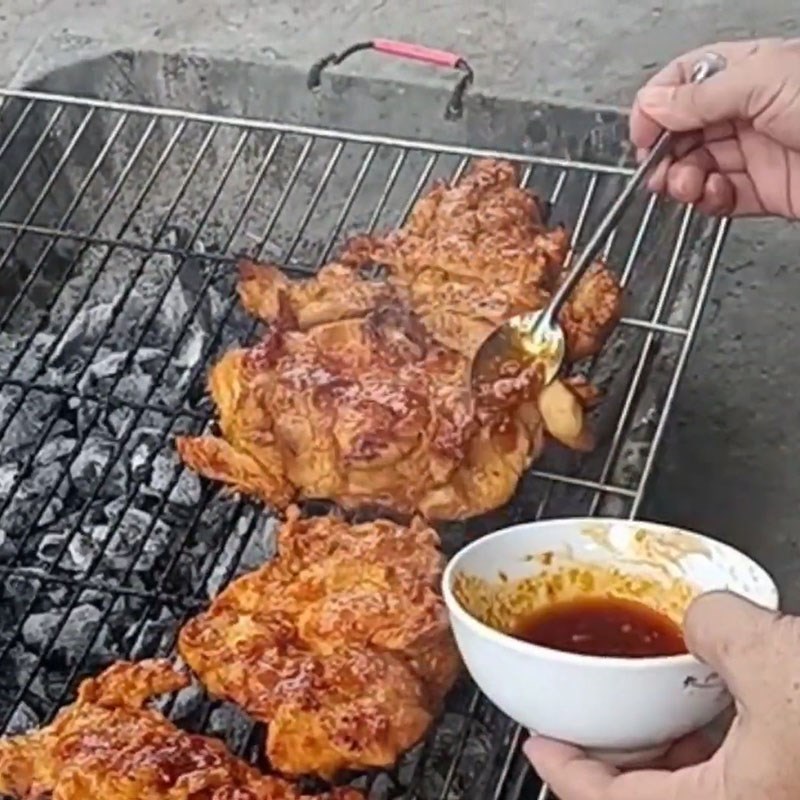 Bước 6 Nướng gà Cơm tấm gà nướng