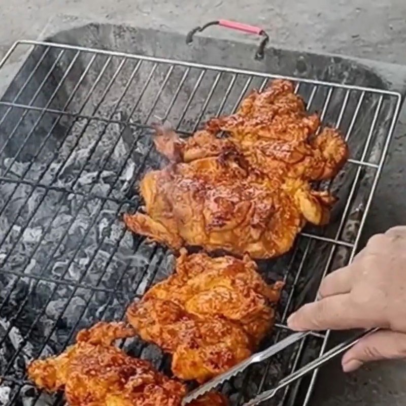 Bước 6 Nướng gà Cơm tấm gà nướng