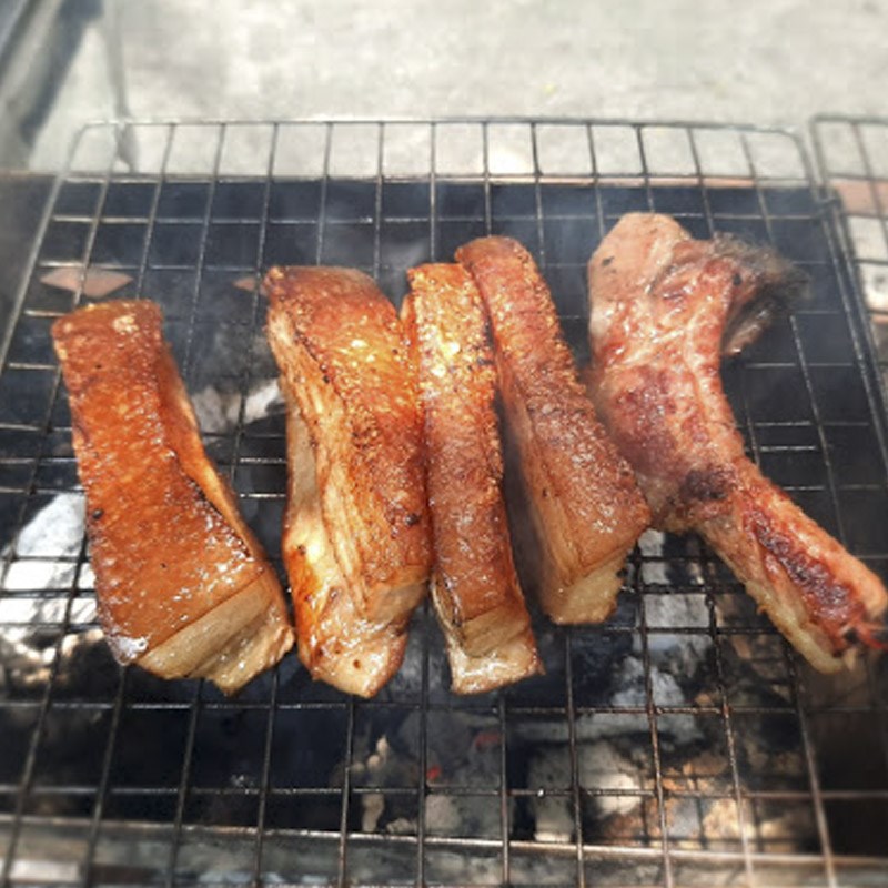 Bước 4 Nướng thịt Thịt nướng mật ong