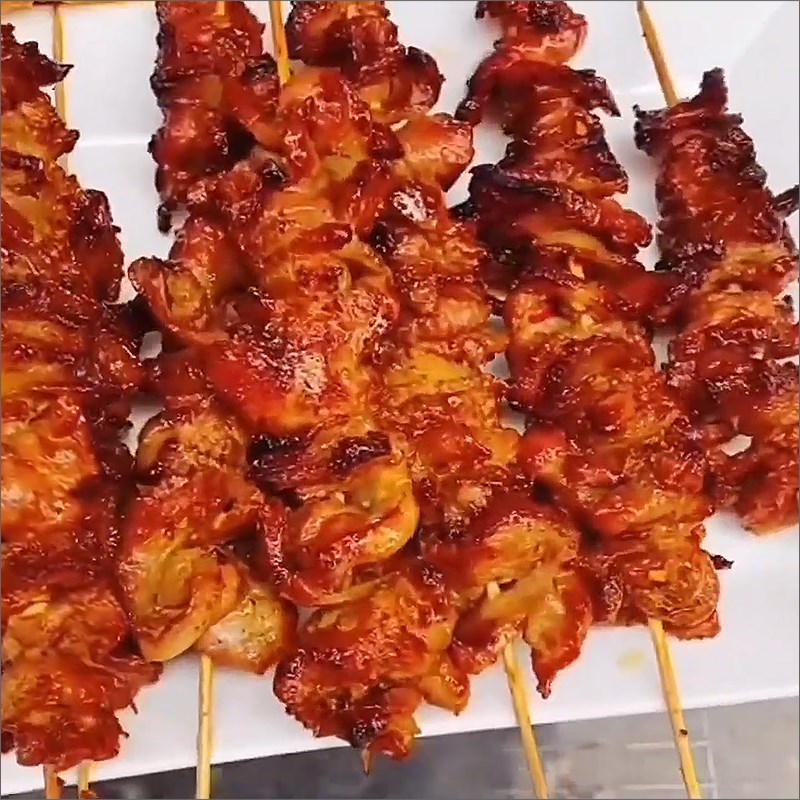 Bước 3 Nướng thịt Bún thịt nướng chả giò