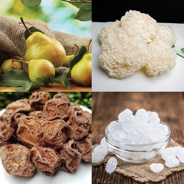 Nguyên liệu món ăn chè lê tuyết nhĩ