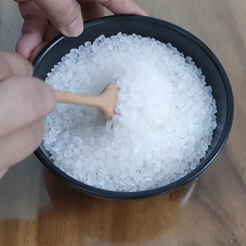Bước 2 Pha bột rau câu Rau câu dừa sợi