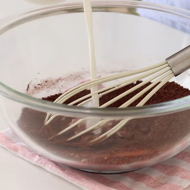 Bước 2 Pha cacao Pudding cacao (có gelatin)