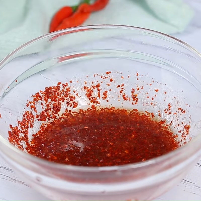 Bước 2 Pha nước mắm ớt Cóc ổi xoài dầm bò khô
