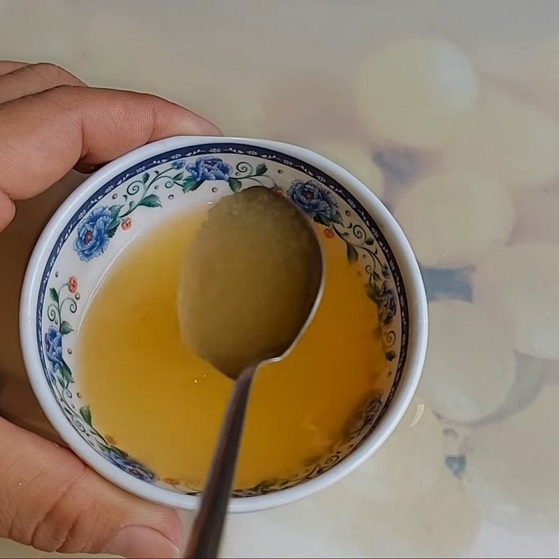Bước 3 Pha nước trộn gỏi Gỏi chay từ cơm dừa