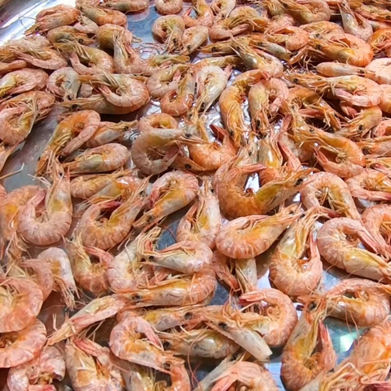 Bước 3 Phơi tôm và hoàn thành Tôm khô một nắng