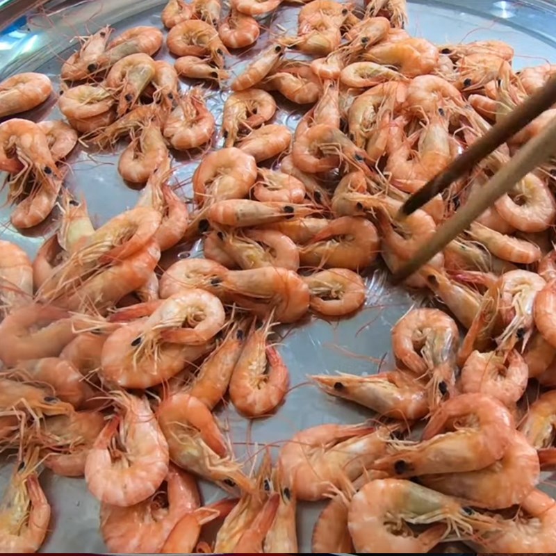 Bước 3 Phơi tôm và hoàn thành Tôm khô một nắng