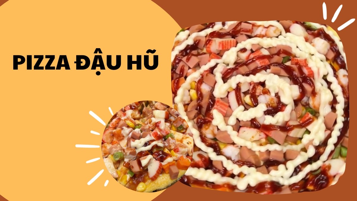 Pizza đậu hũ (Công thức được chia sẻ từ Tiktok Cách Nấu Ngon cùng Cách Nấu Ngon)