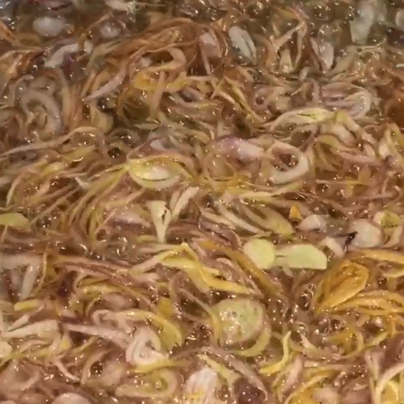 Bước 1 Rang đậu phộng và phi hành Gỏi tép đu đủ