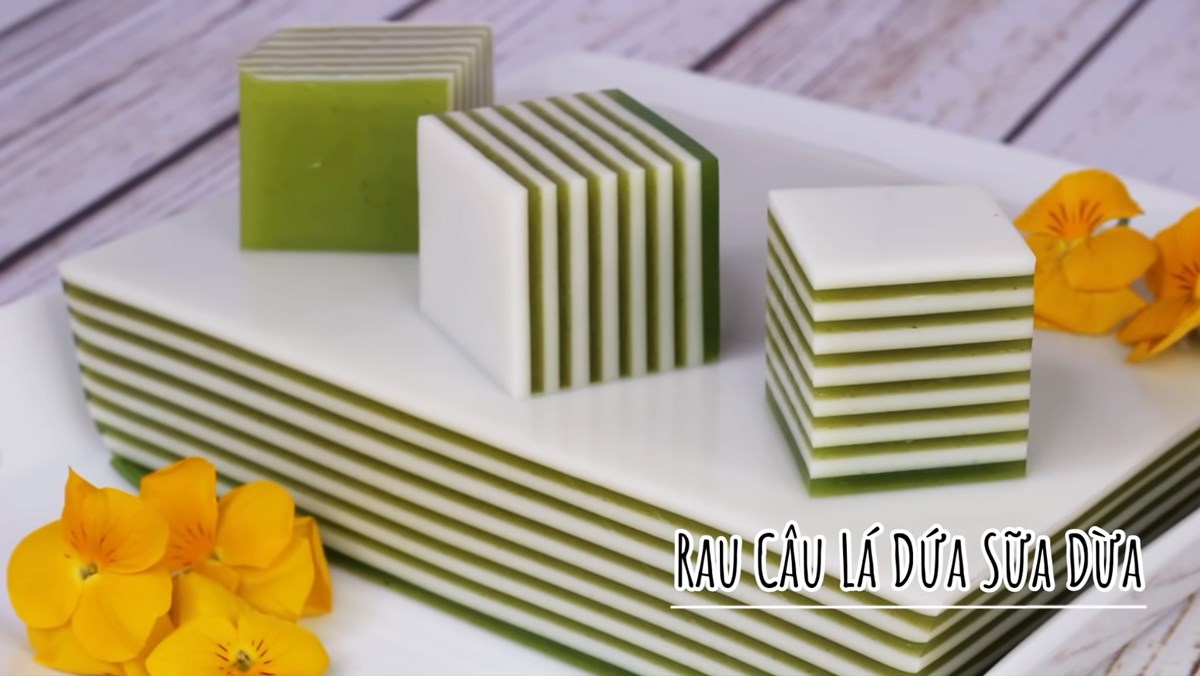 Rau câu lá dứa sữa dừa