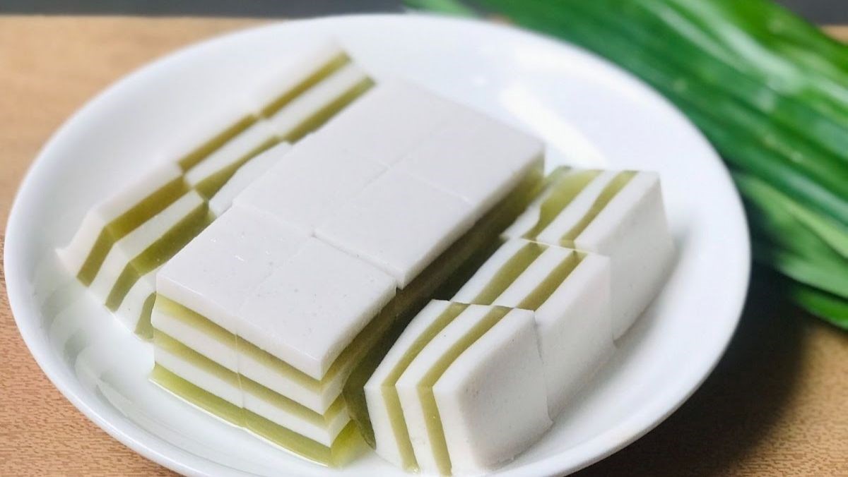 Rau câu lá dứa nước cốt dừa (công thức được chia sẻ từ người dùng)