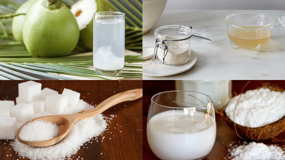 Nguyên liệu món ăn rau câu nước cốt dừa