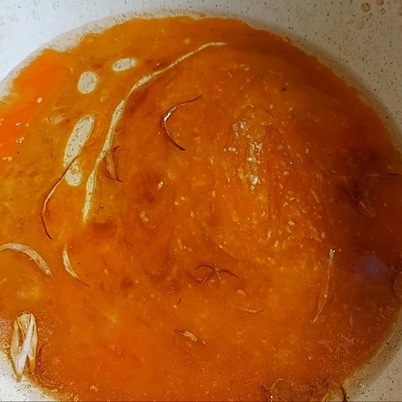 Bước 5 Rim đậu hủ Hủ tiếu khô chay với chả