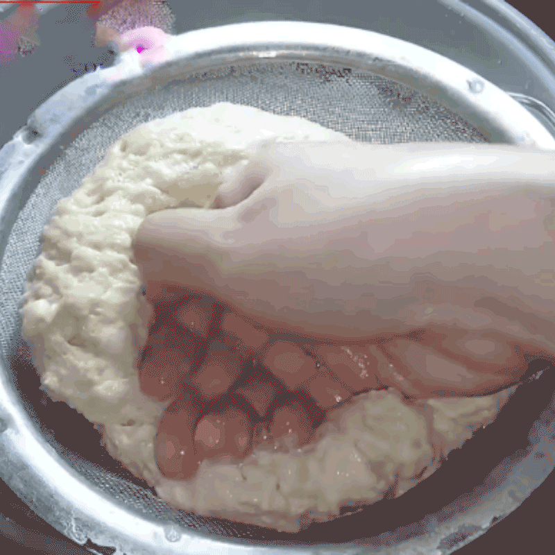Bước 3 Rửa bột Chả quế chay từ bột mì