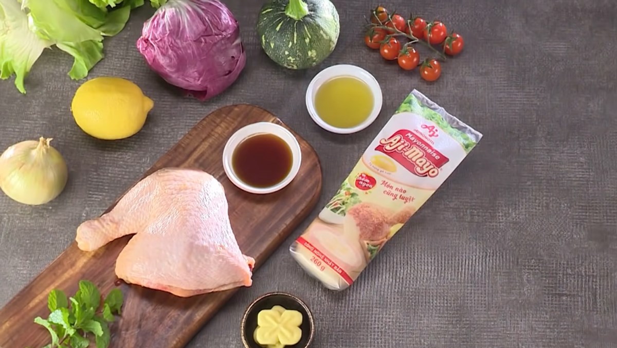 Nguyên liệu món ăn salad bí đỏ