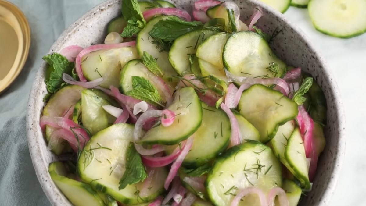 Salad dưa leo sốt giấm